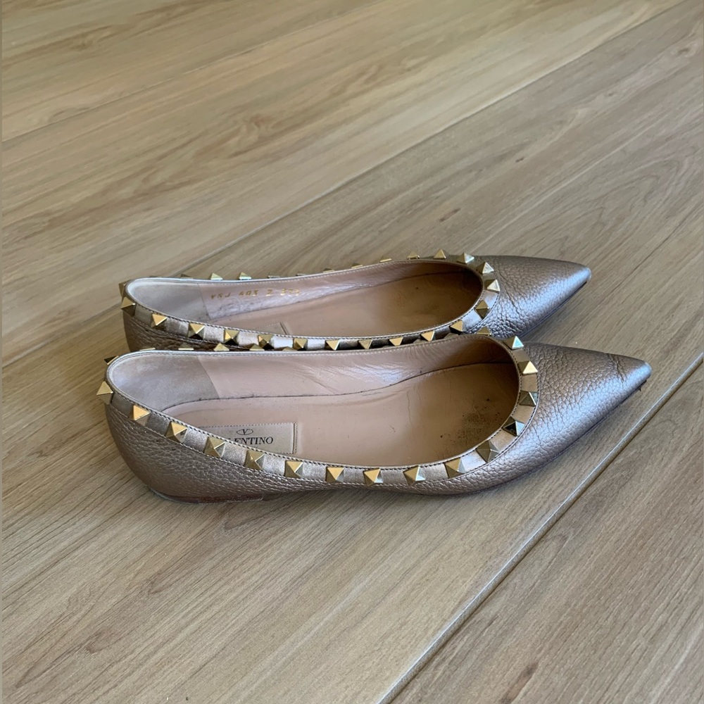 Valentino Rockstud Ballerina Flats - 37.5